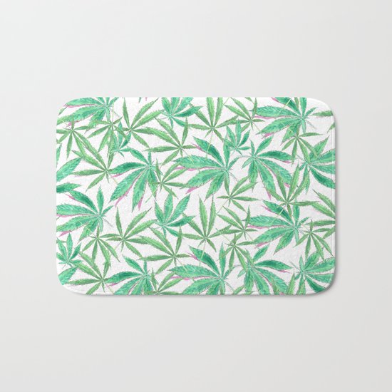 420 Leaves Bath Mat
