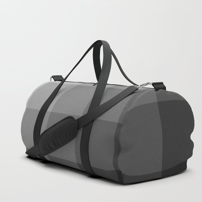 Grey, Black & White Duffle Bag
