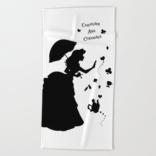 Curiouser and Curiouser Beach Towel