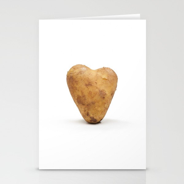 ugly fruits - heart potato Stationery Cards
