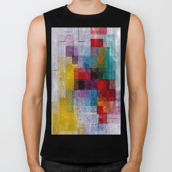 linear I Biker Tank