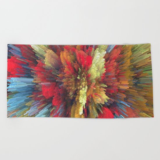 Abstract painting 101 Beach Towel