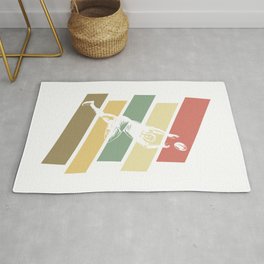 Vintage Retro Rugby Gift Rug | Rugbygift, Vintage, Rugbyplayer, Rugbygiftformen, Rugbyball, Retro, Vintagerugby, Rugby, Graphicdesign 