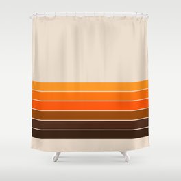 Brown Stripes Shower Curtains Society6