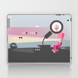 Melting the Wood with Sunset Thoughts Laptop & iPad Skin