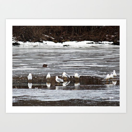 Walking On Water Art Print