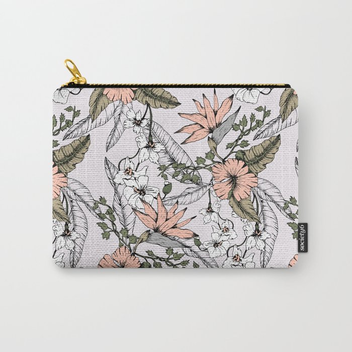 Tropical pattern pastel Carry-All Pouch