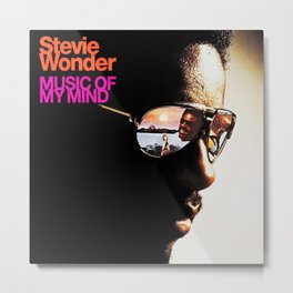 stevie wonder music my mind 2021 Metal Print | Graphicdesign, Musicmymind, Steviewonder, Album, Music 