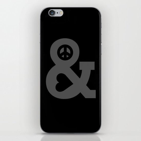 Peace and Love iPhone & iPod Skin