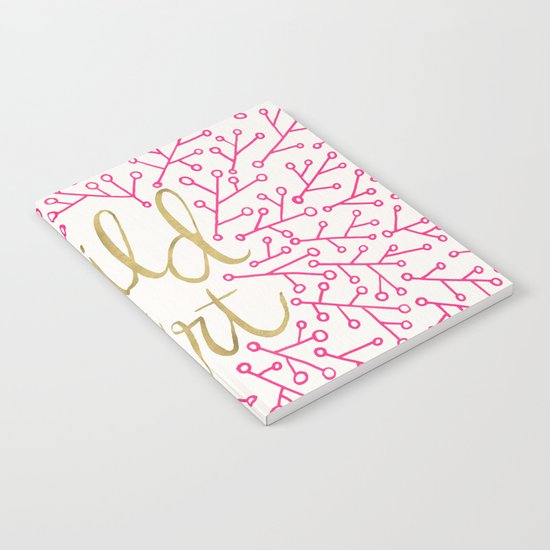 Wild at Heart – Pink & Gold Notebook