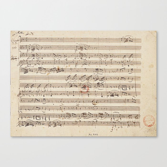 Mozart Canvas Print