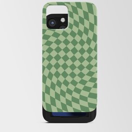 Forest Green Check iPhone Card Case