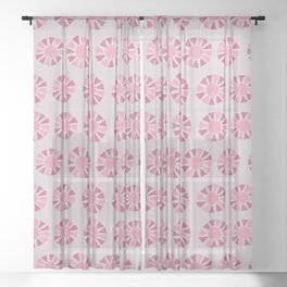 Pink modern sunshine | Cabin Crew Series Sheer Curtain