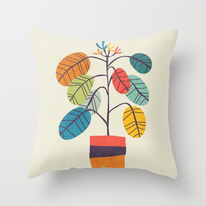 Potted plant 2 Throw Pillow