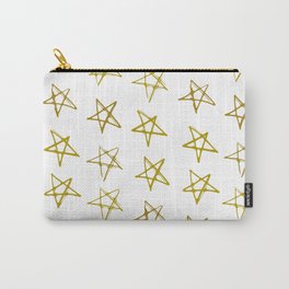 golden christmas stars Carry-All Pouch