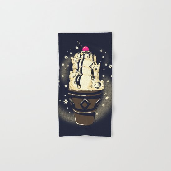 Ice Cream Bears (Dark Blue) Hand & Bath Towel
