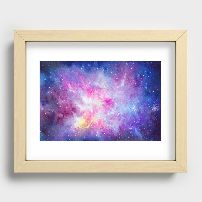 Galaxy Sky Full of Stars Recessed Framed Print