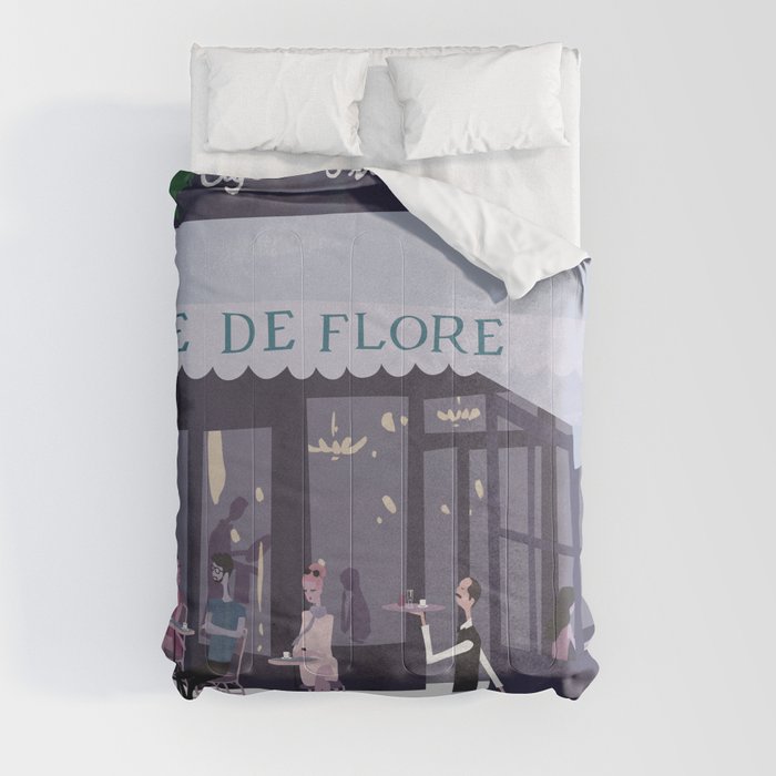 Cafe de flore Comforter