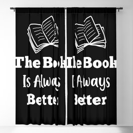 The Book Is Always Better Blackout Curtain