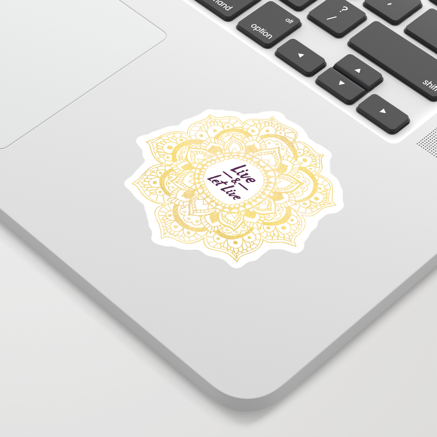 Live And Let Live Pink Sticker By Terralogy Society6