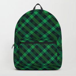 Green Paid  Backpack