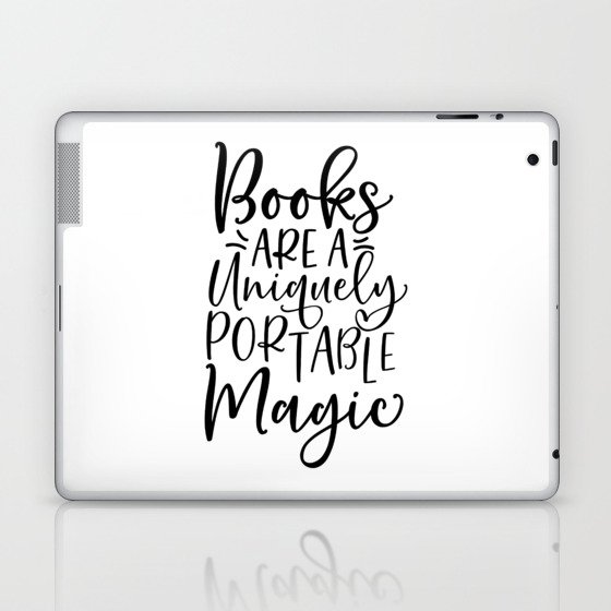 Books Are A Uniquely Portable Magic Laptop & iPad Skin