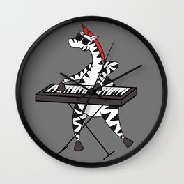 Zebra Keyboard Wall Clock