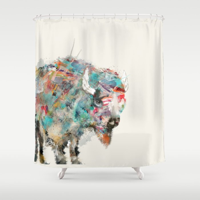 Into The Wild The Buffalo Shower Curtain By Bribuckley Society6