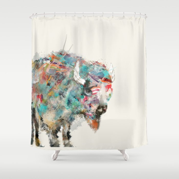 into the wild the buffalo Shower Curtain