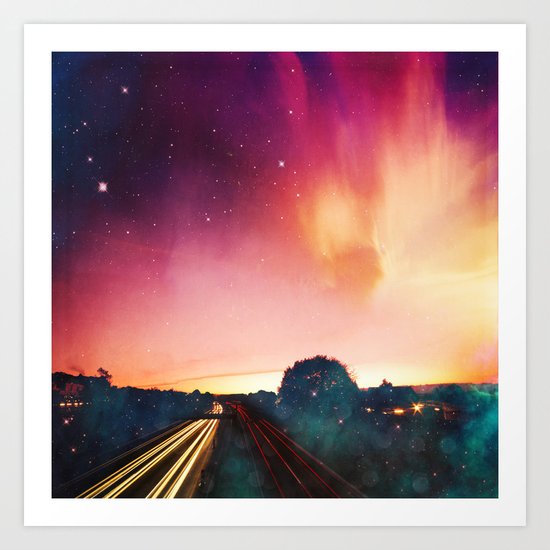 light speed Art Print