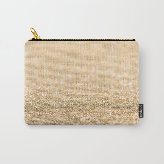 Beautiful champagne gold glitter sparkles Carry-All Pouch