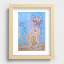 Sir CatMichael, He's Expensive Recessed Framed Print
