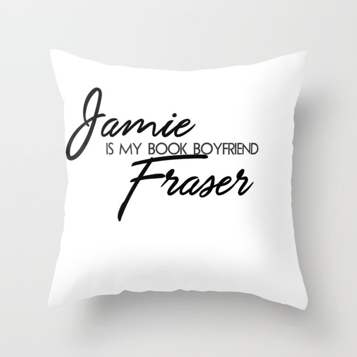 Jamie Fraser Book Boyfriend Throw Pillow