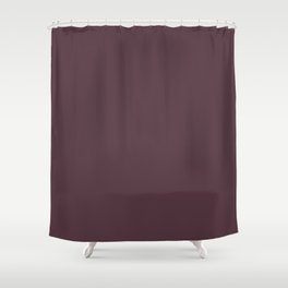 Wine Solid Color 2022 Trending Hue Sherwin Williams Blackberry SW 7577 Shower Curtain