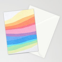 rainbow waves Stationery Cards