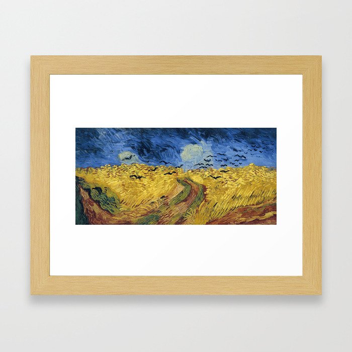 Wheatfield with Crows by Vincent van Gogh Framed Art Print