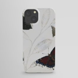Butterfly metamorphosis by Philip Henry Gosse, 1833  iPhone Case