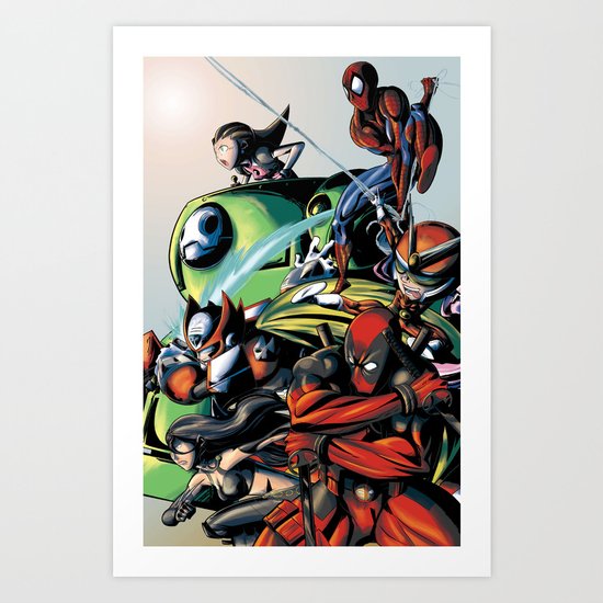 CartoonMix Art Print