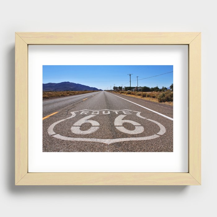 Historic Route 66 Recessed Framed Print