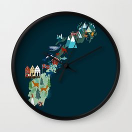 Norway Wall Clock