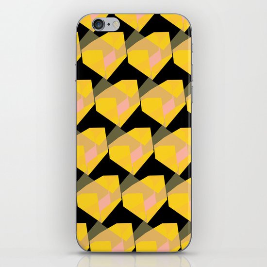 Yellow & Black iPhone Skin