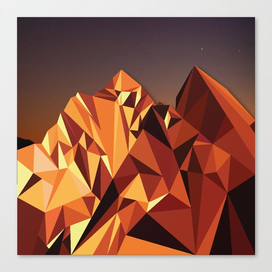 Night Mountains No. 7 Canvas Print