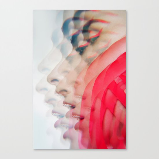 Modern Red Lines Canvas Print