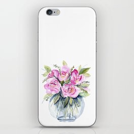 Vase of Peonies iPhone Skin