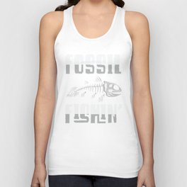 Fossil Paleontologist Fishing Fossil Hunting Unisex Tank Top
