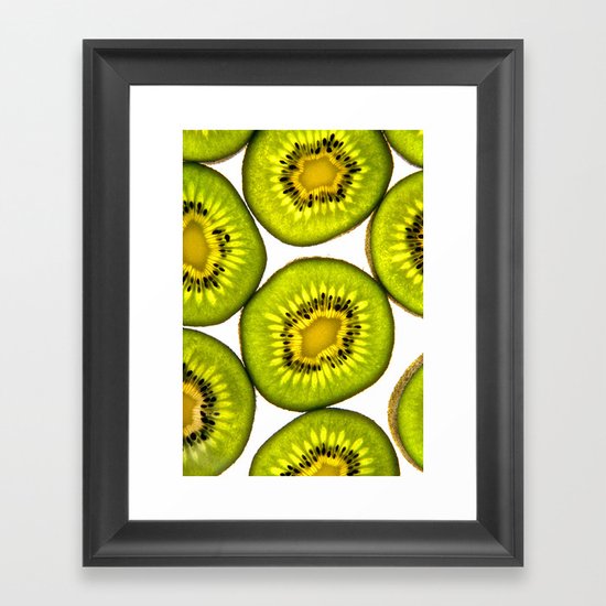 Kiwi Fruit Framed Art Print