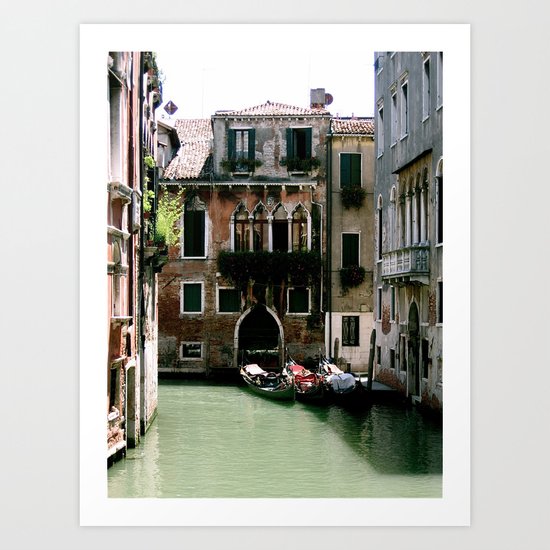 Water Filled Alleyway Art Print