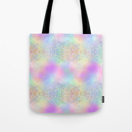 Pretty Rainbow Holographic Glitter Tote Bag