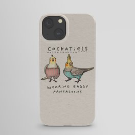 Cockatiels Wearing Baggy Pantaloons iPhone Case
