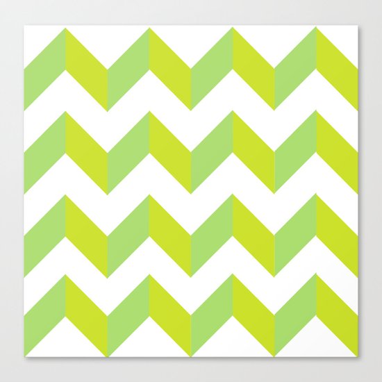 green pattern geometric Canvas Print